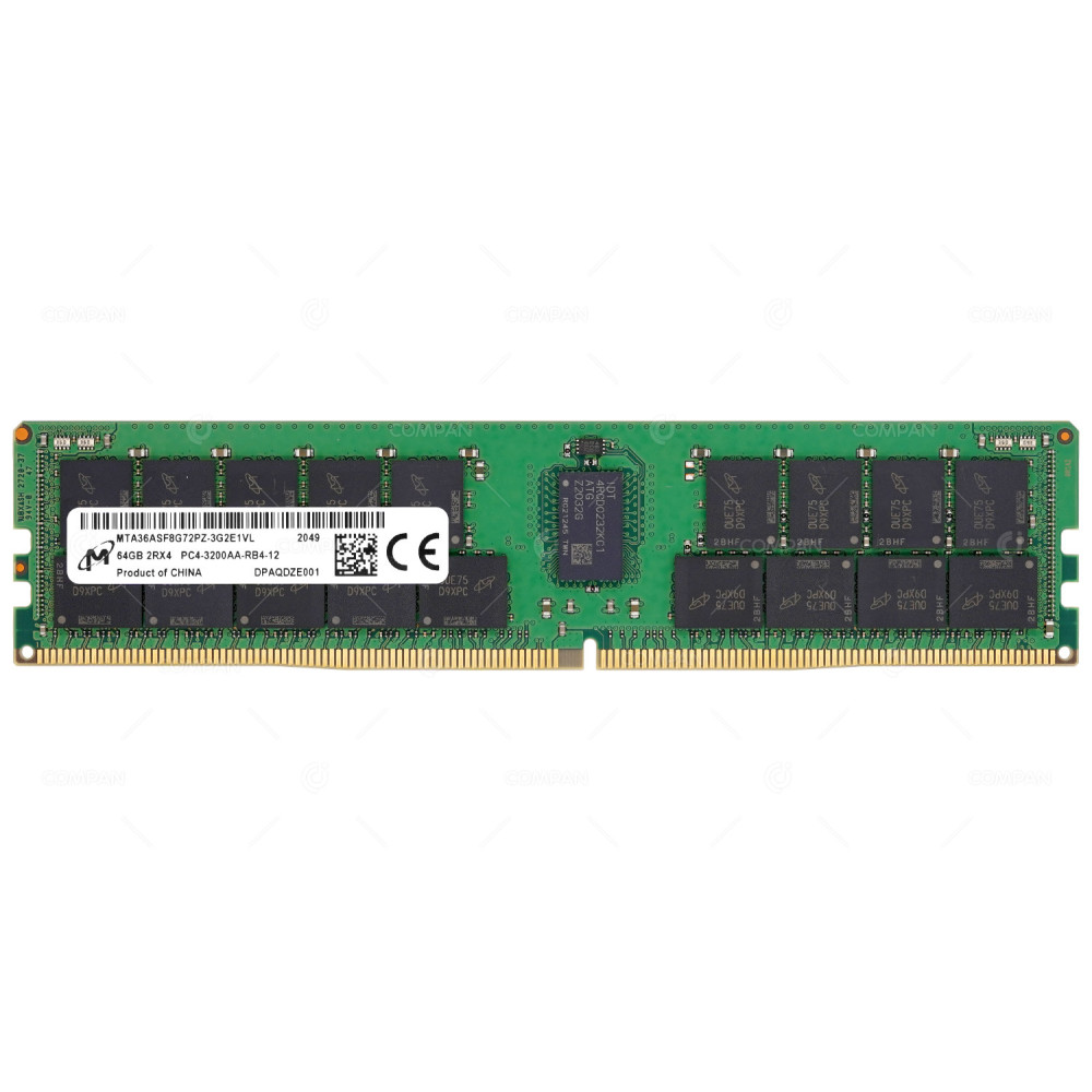 MTA36ASF8G72PZ-3G2E1  MICRON DDR4 64GB 2RX4 PC4-25600 3200MHZ RDIMM CAS 22-22-22